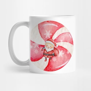 Peppermint Santa Mug